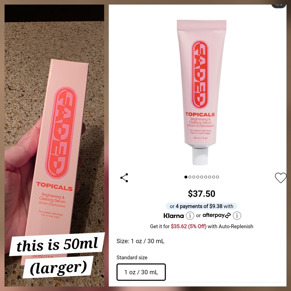 Topicals Faded Brightening & Clearing Serum 50ml